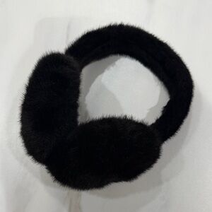 Black Faux Fur Earmuffs
